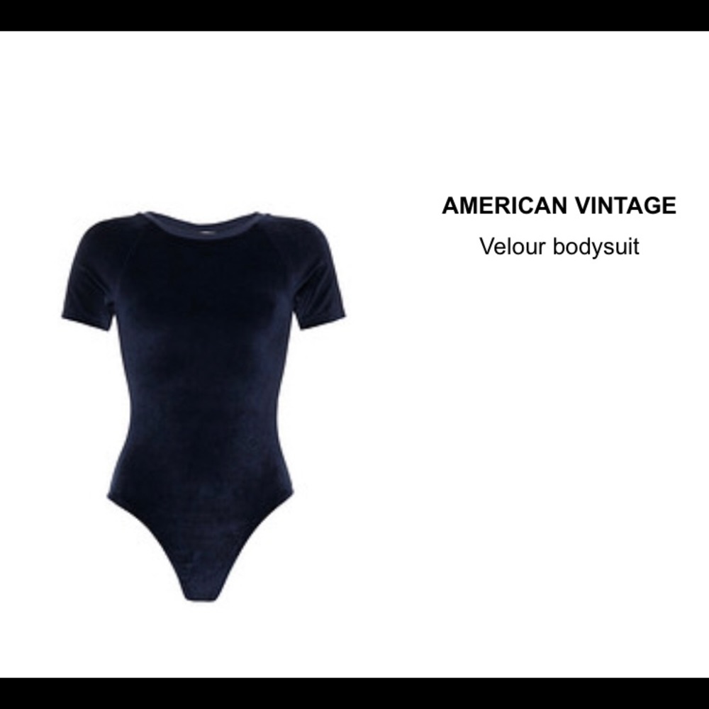 American vintage velvet(velour) bodysuit
